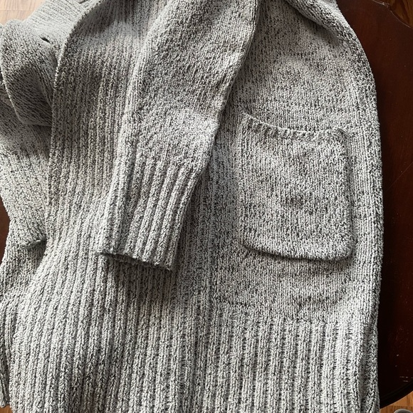 A New Day Long Cardigan Sweater, Heather Gray, Size XS, Shawl Collar, Open Front - Picture 10 of 11